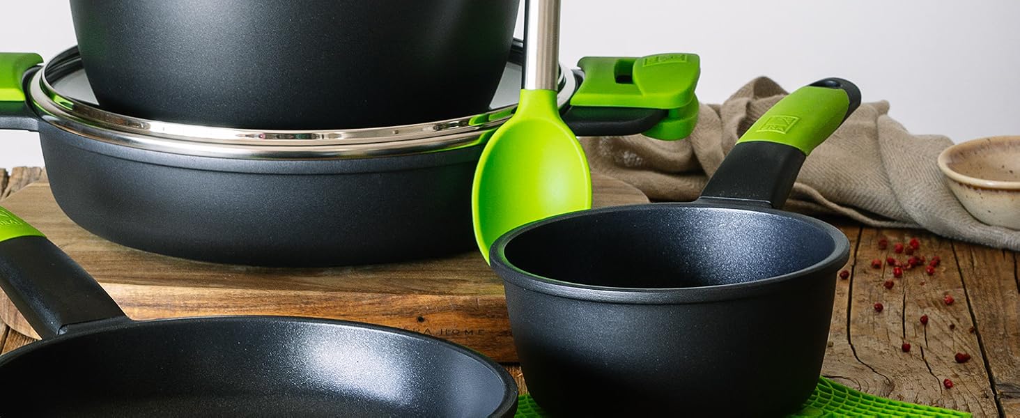 Гриль Prior Asador з алюмінієвого лиття, 28 см, індукційний, з решіткою-грилем