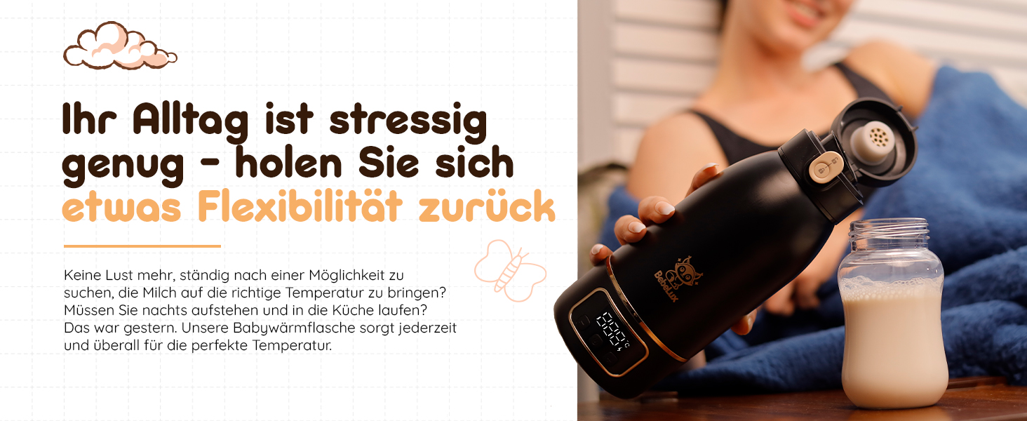 Підігрівач для дитячих пляшечок BEBELUX електричний, USB-C, 36W, Beige V1 - швидке нагрівання, підтримка температури, BPA-free, безпечний та герметичний