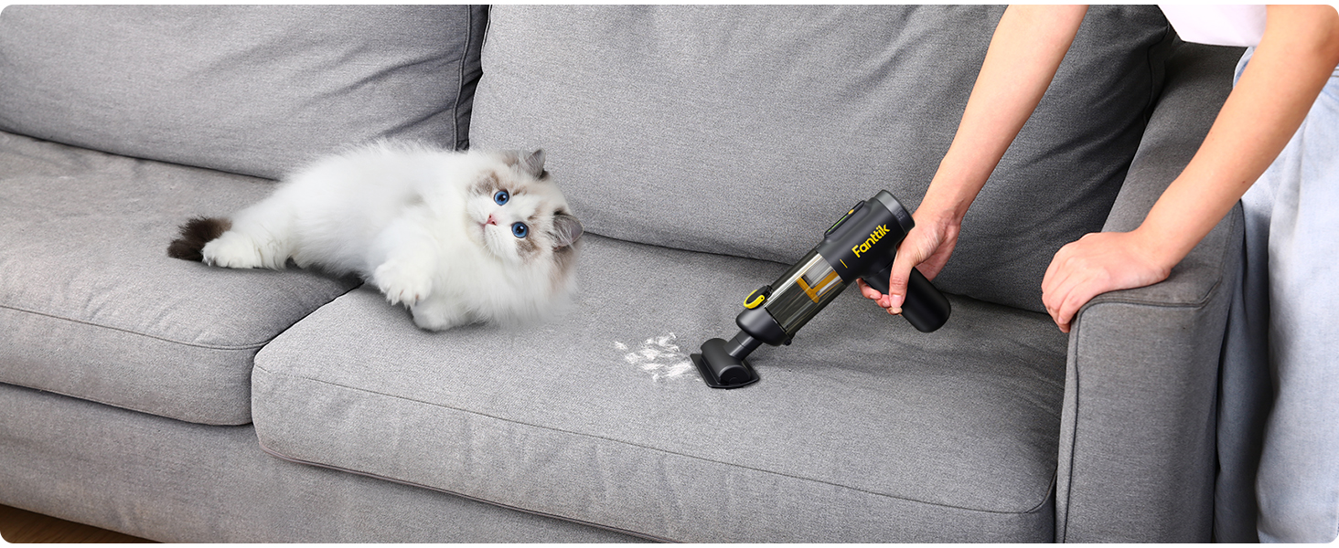 Бездротовий автомобільний пилосос Fanttik Slim V10 Mix 4-в-1, потужність 16 кПа, з LED-дисплеєм та функцією обдуву для авто, офісу та клавіатур