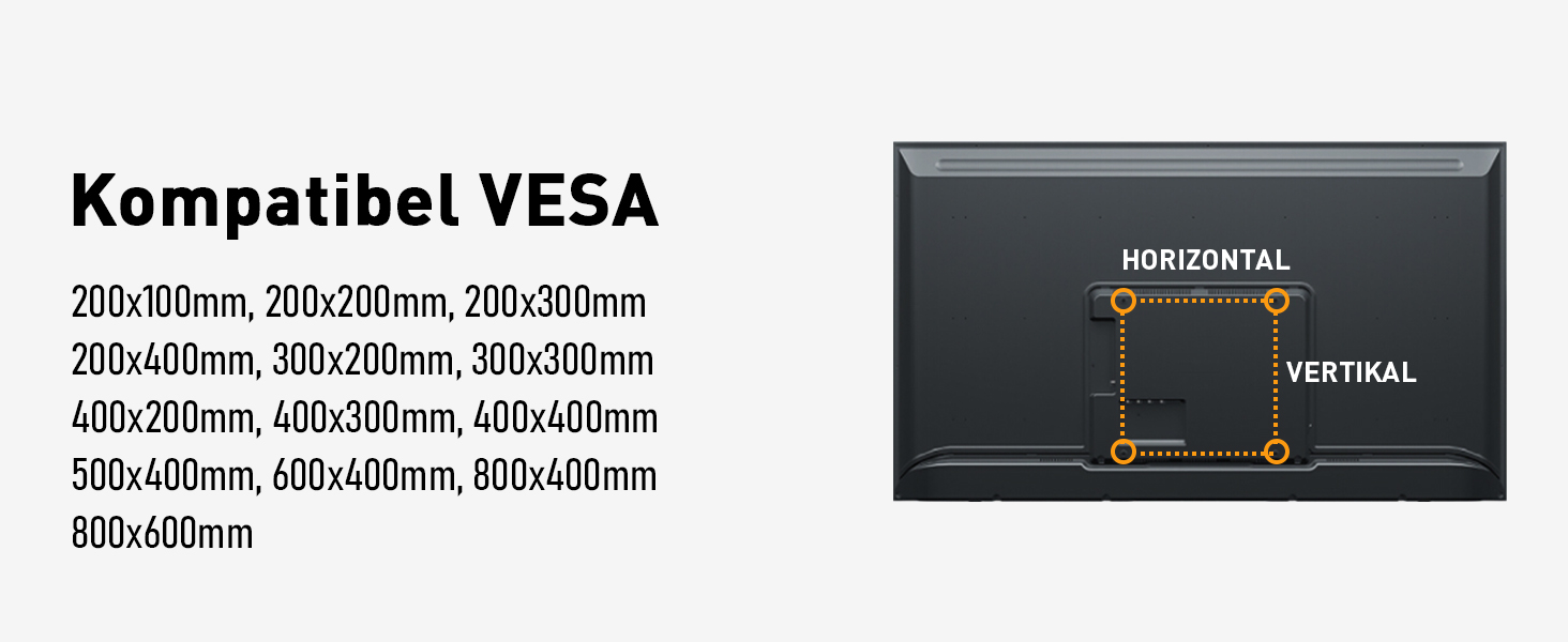 Універсальний підставний стійка для телевізора Perlegear PGTVS49B з LED-підсвіткою, для діагоналей 24–60 дюймів (сумісна з 22-70