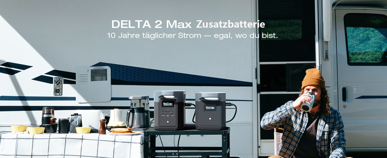 Додатковий акумулятор EcoFlow DELTA 2 Max портативна електростанція, 2048 Вт·год, 3000 Вт