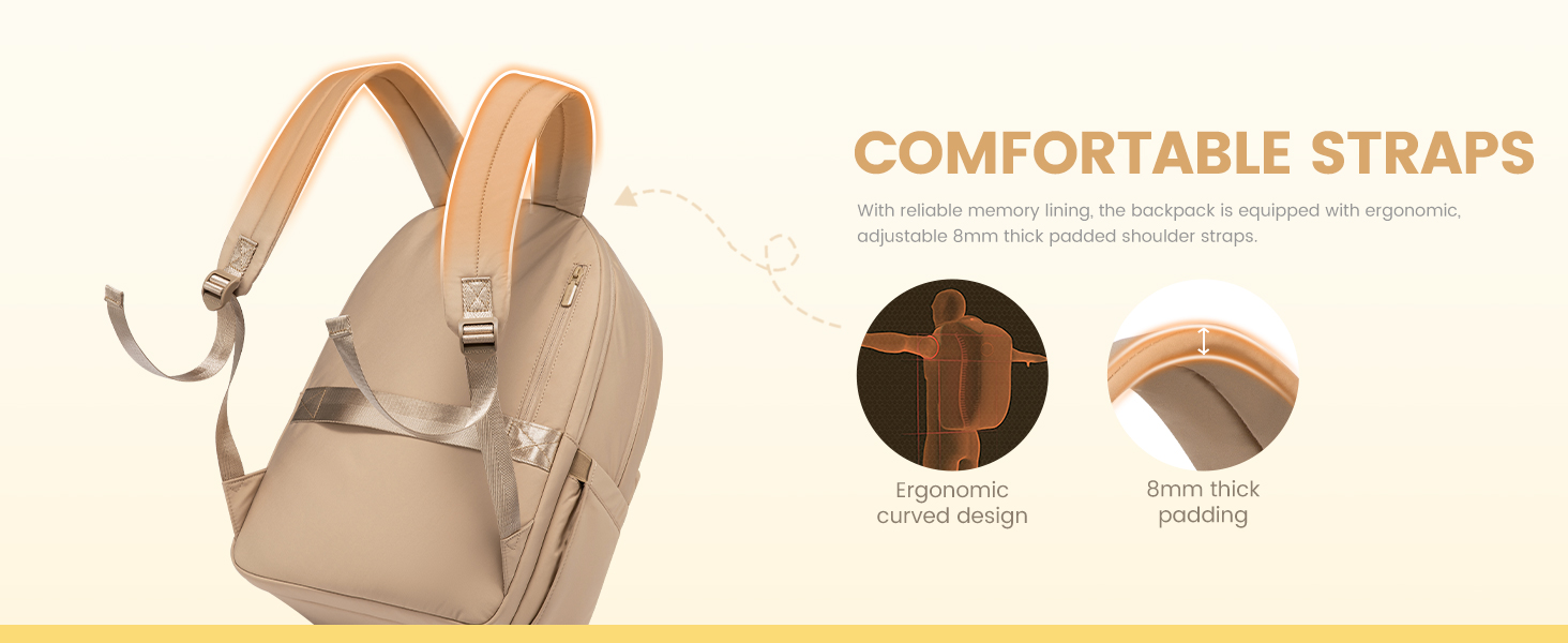 LOVEVOOK Рюкзак для жінок, середнього розміру, для підлітка, дівчини, студентки. Елегантний, з відділенням для ноутбука 15.6