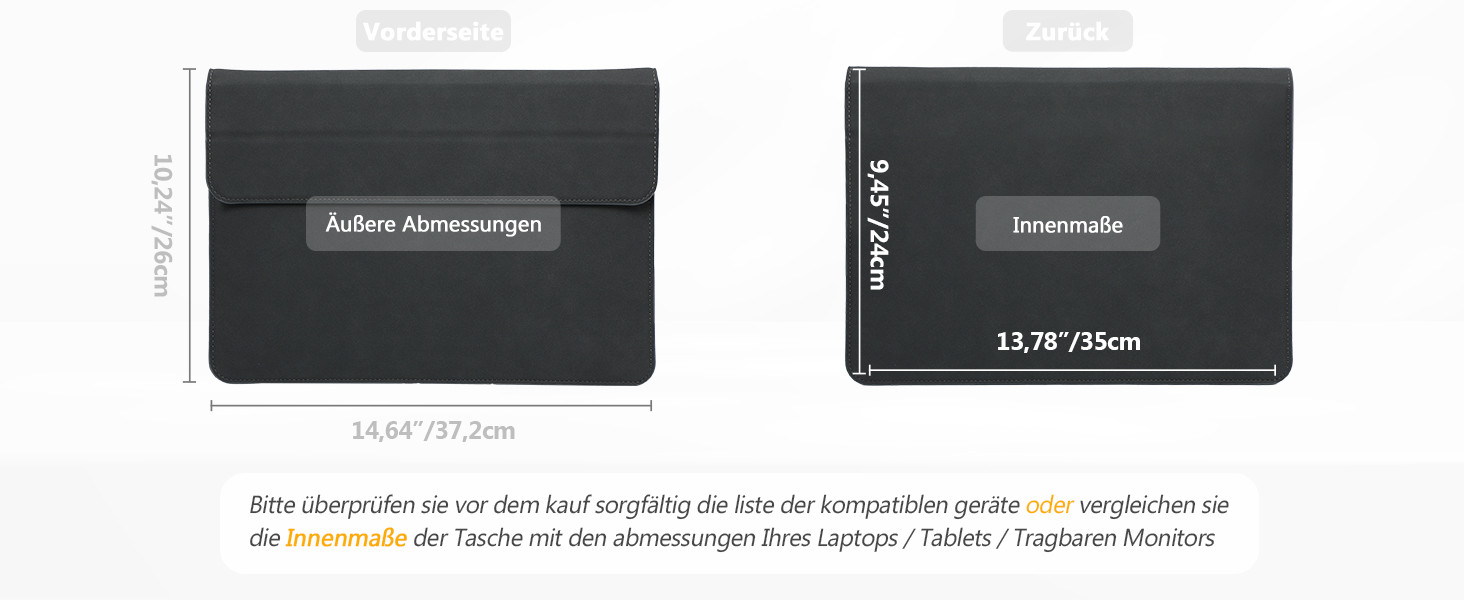Чохол-сумка HYZUO для ноутбука MacBook 15 дюймів зі стійкою, Space Gray (Космічний сірий)