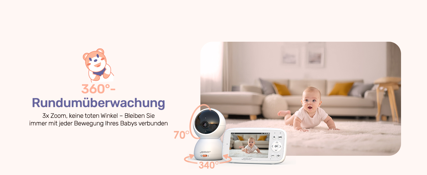 Відеоняня з камерою 360° VB816pro-de, 4