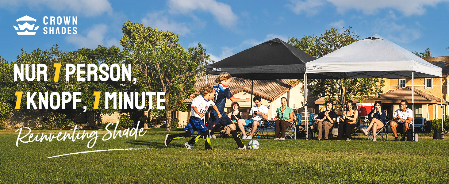 Павільйон CROWN SHADES 3x3: Водостійкий, стабільний, зимостійкий, захист від сонця UV 50+, для кемпінгу, саду та відпочинку. Сірий в клітинку.