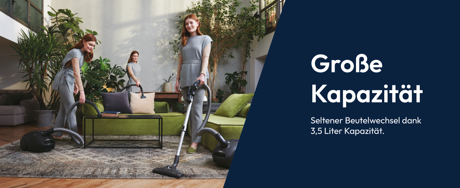 Пылесос Hoover HE2 Kompakter: Мощний пилосос з мішком для твердих підлог та килимів, фільтр EPA, 3,5 л контейнер для пилу, аксесуари, 850 Вт, радіус дії 10 м [HE2Z10A]