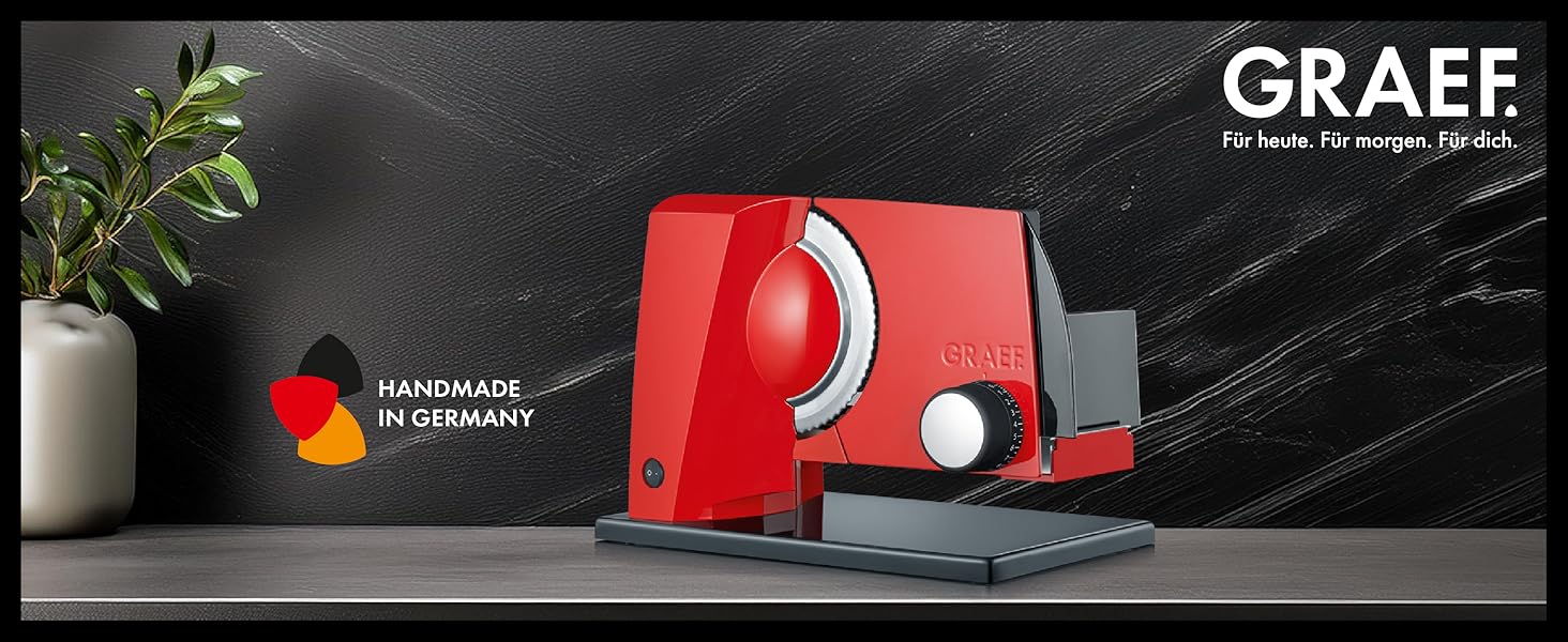 Шматовий слайсер GRAEF S11002 (червоний) – професійний слайсер для кухні