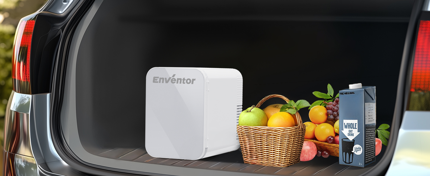 Mini холодильник Enventor 10L: компактний, тихий, з функцією охолодження та підігріву (12V/220V) для авто, спальні, офісу