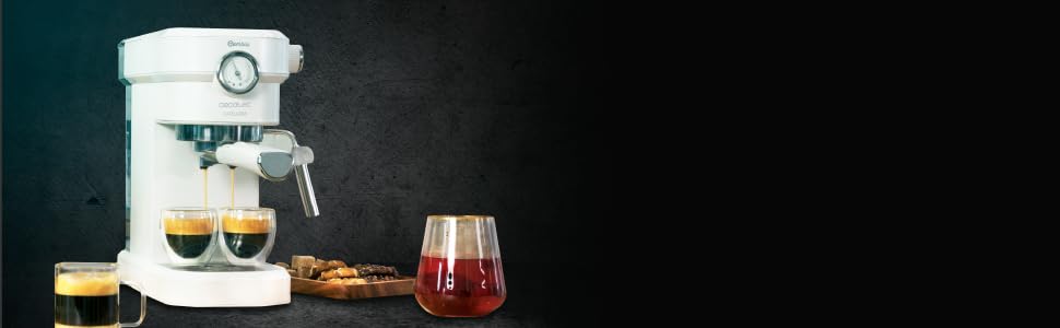 Кавомашина Cecotec Cafelizzia 790 Steel Pro - Еспресо та Капучино, 1350 Вт, 20 Бар, Манометр, 1.2л, Нержавіюча сталь