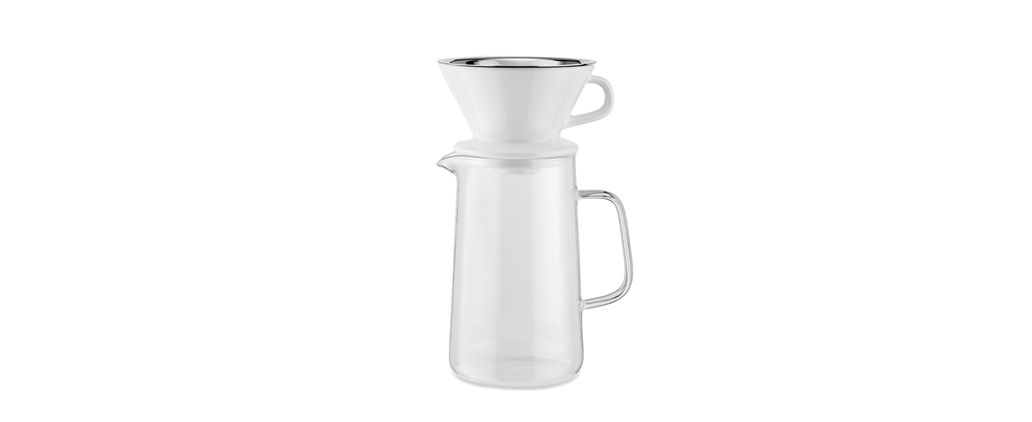 Кавомолка ручна Alessi Slow Coffee KT01 з нержавіючої сталі 18/10 та термопластику