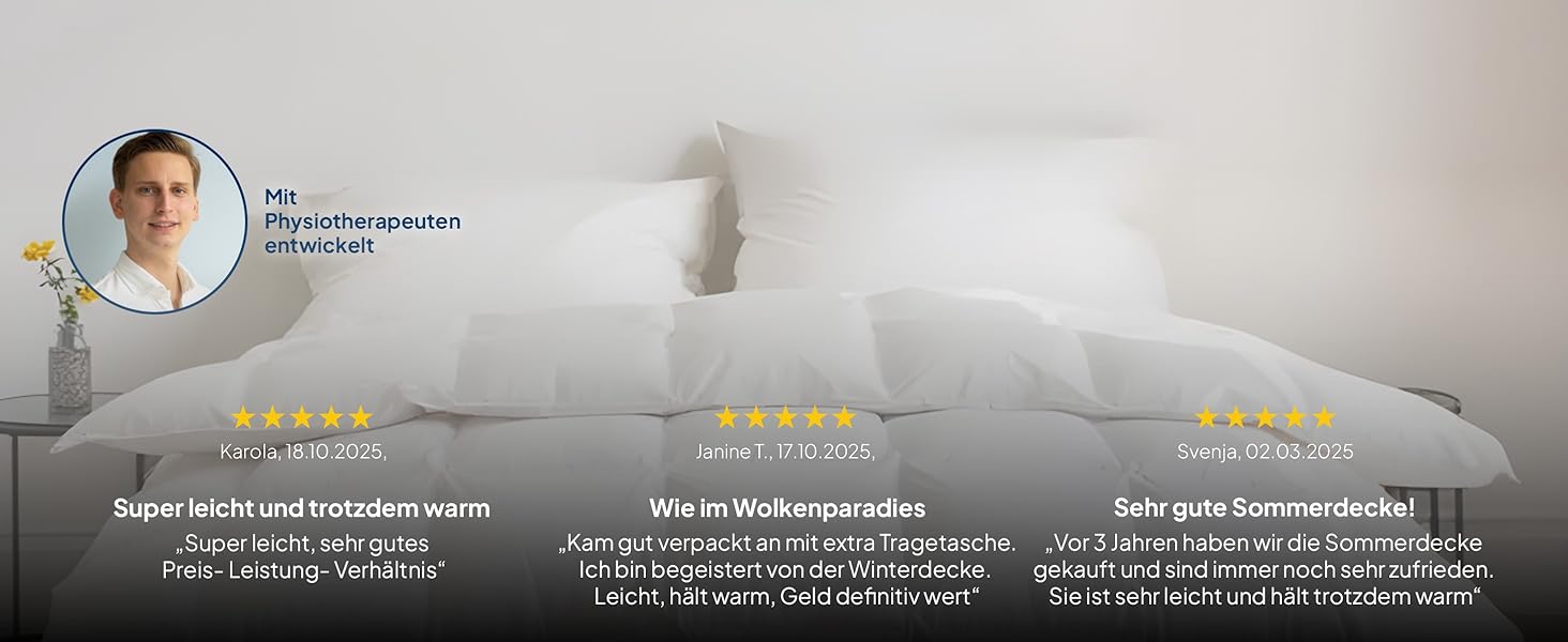 Пухова ковдра 135x200 для зими - Німеччина - 100% екстрам'яка пух - тепла зимова ковдра 135x200 - сертифікована Oeko-Tex ковдра 135x200 - тепла ковдра 135 x 200 135 x 200 см