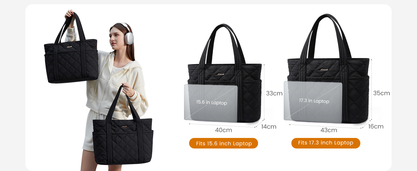 LOVEVOOK Сумка-шоппер для жінок, містка сумка-тоут, 15.6