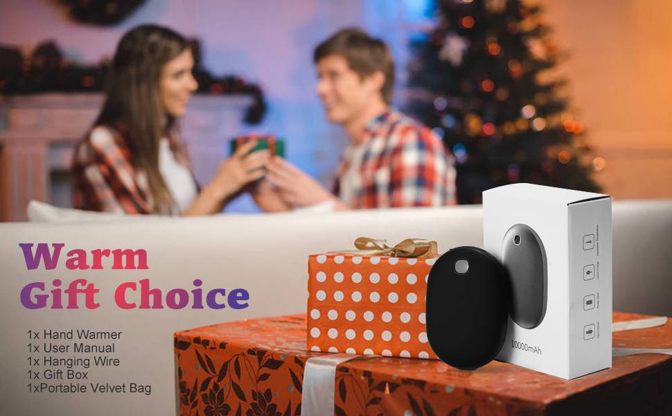 Електричний грієчка для рук OHLGT 10000mAh: портативний нагрівач з Power Bank, USB, для Рейно, артрит, спорт, 15 годин роботи