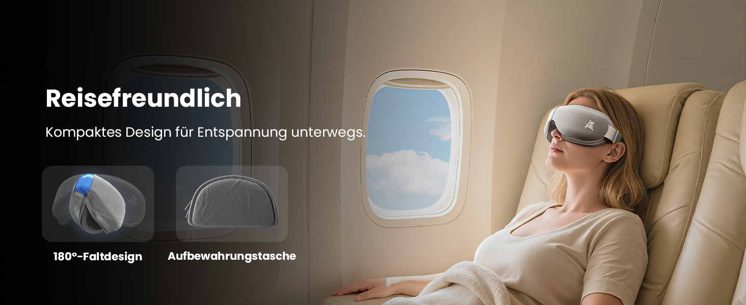 Масажер для очей BOB AND BRAD EyeOasis 3 Elite з підігрівом та охолодженням, маска для очей при мігрені, сухість очей, зняття стресу, покращення сну, сірий колір