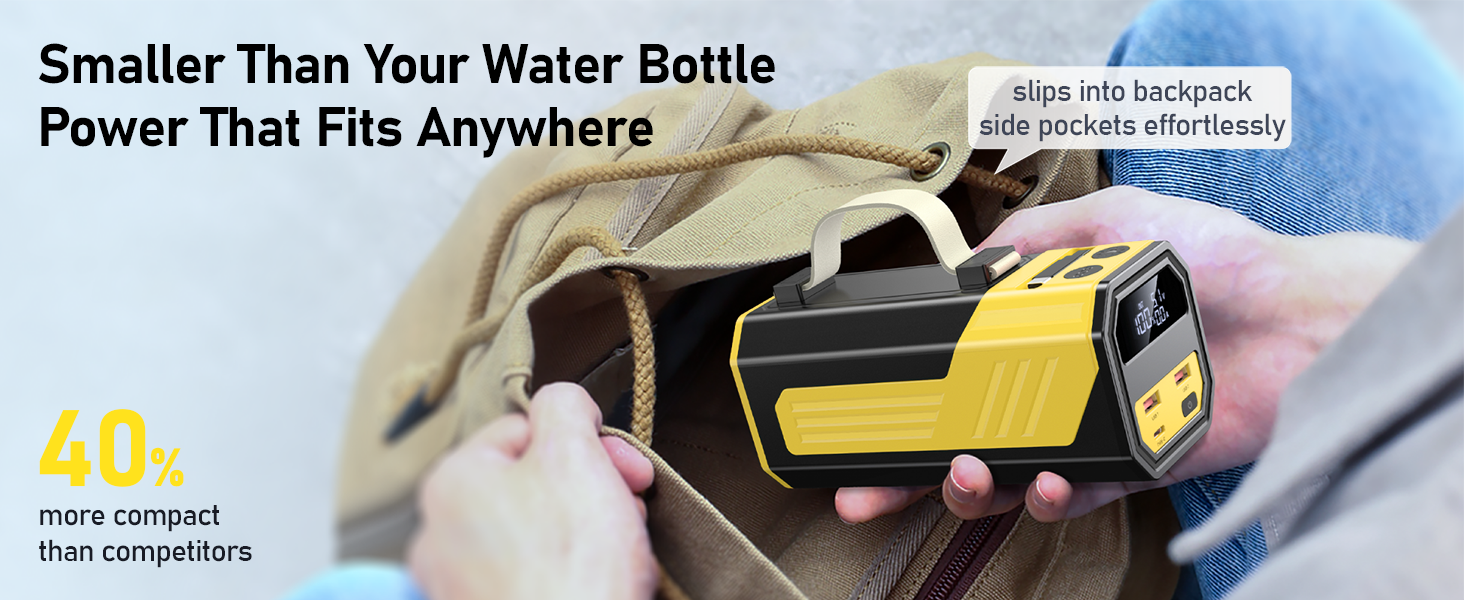 Power Bank 70000mAh 100W з USB-C, швидка зарядка, портативний акумулятор для iPhone, iPad, Samsung (жовтий)