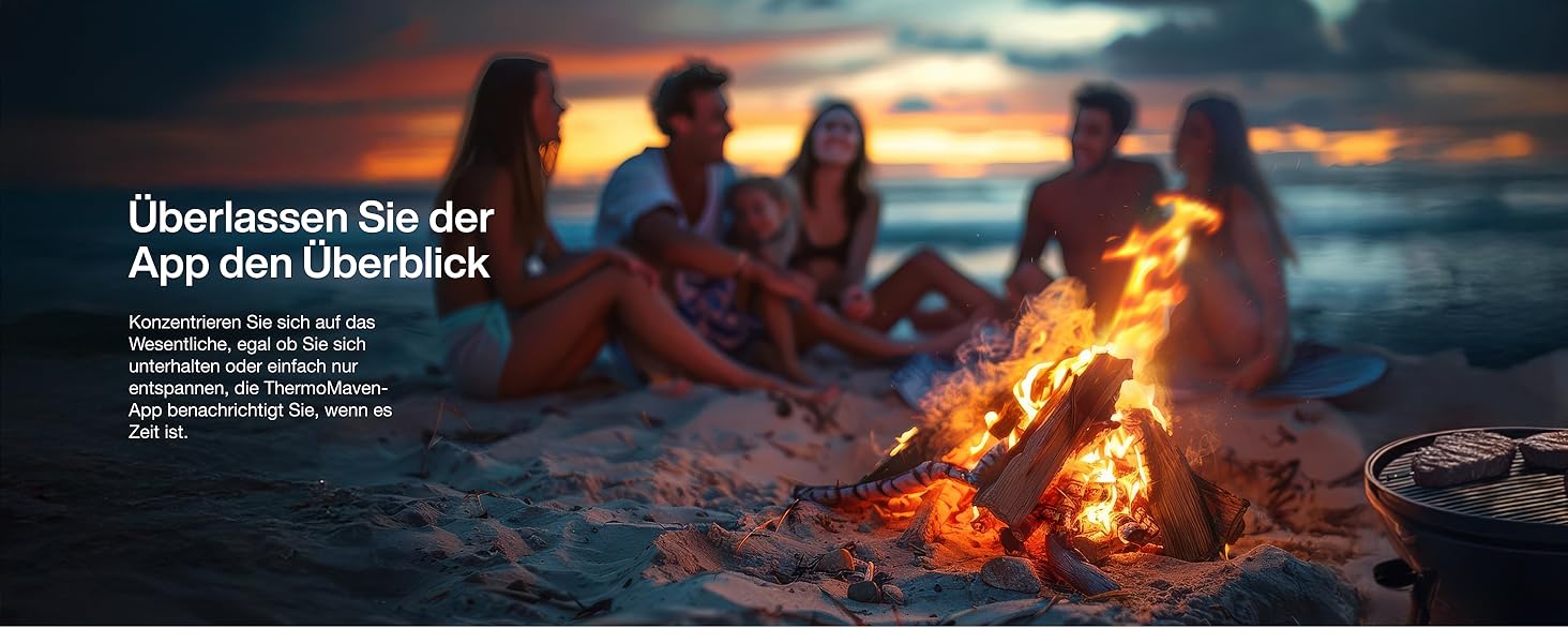 ThermoMaven P2 Розумний термометр для м'яса бездротовий – Bluetooth 5.3, 2 зонди, 6 сенсорів, Wi-Fi моніторинг, IPX8 водонепроникність, для гриля, духовки, кухні, фритюрниці