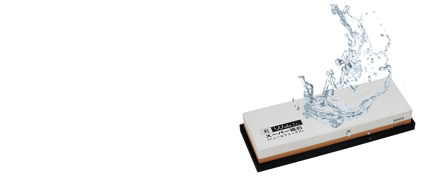 Wakoli Точилка для ножів 2-в-1 з алмазним шліфувальним каменем - 3000/8000 - для заточування та полірування ножів