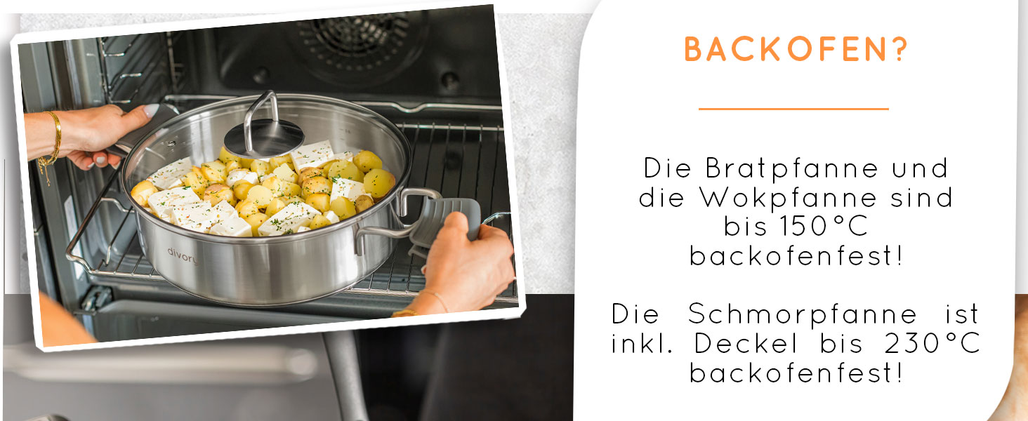 Набір сковорідок з нержавіючої сталі PURA 20, 24, 28 см – без покриття PTFE/PFOA, для індукції та всіх плит