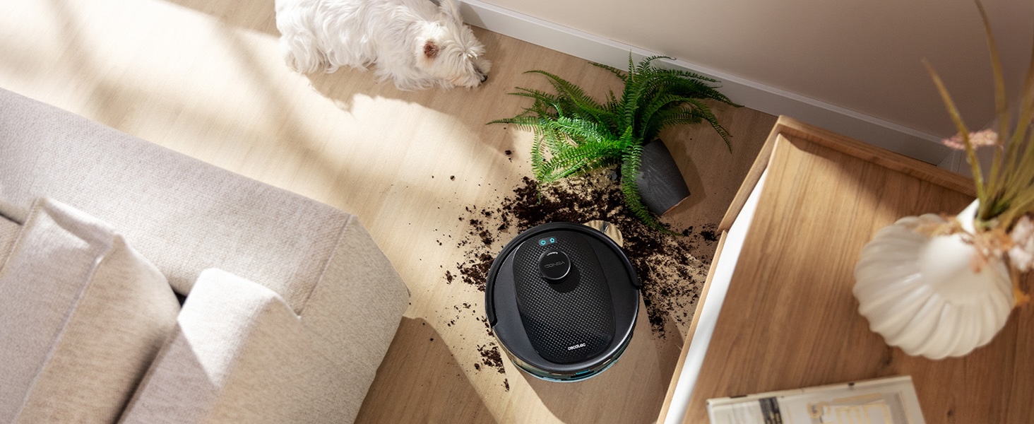 Робот-пилосос та робот-мийник Cecotec Conga Y80 з ШІ та керуванням через додаток. Потужність всмоктування 20000Pa, штучний інтелект, силіконова щітка Anti-Tangle, обертові мікрофібри, автономність до 220 м²