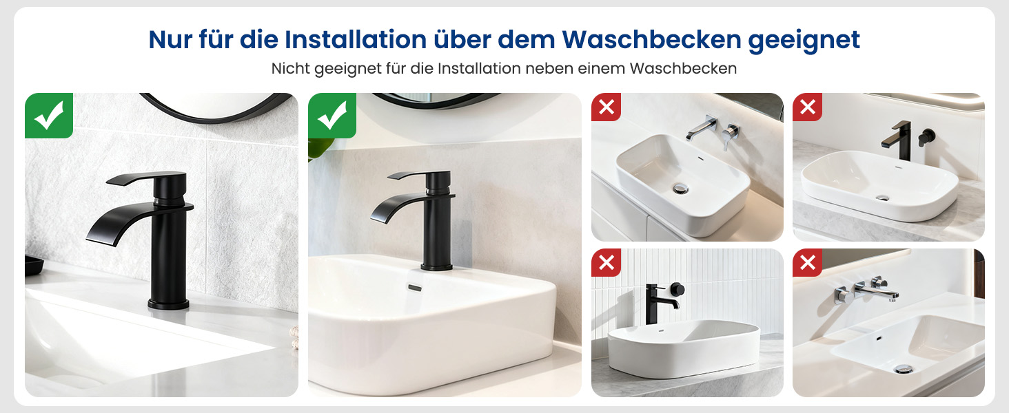 Змішувач для ванної CECIPA Gebürstet, нержавіюча сталь, чорний, 86 мм | Змішувач для умивальника | Змішувач для ванної кімнати