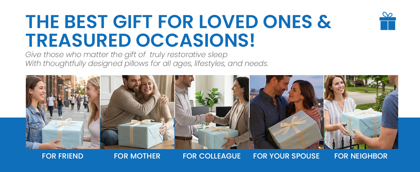 Ортопедична подушка з піною з пам'яті для тих, хто спить на животі та на спині, 40x60 см, 5.7 см, ультратонкий, синьо-білий, знімний чохол