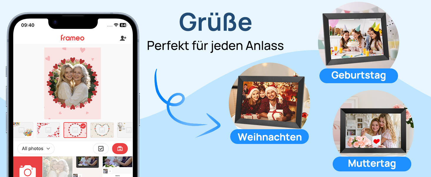 Цифрова фоторамка Frameo 10.1
