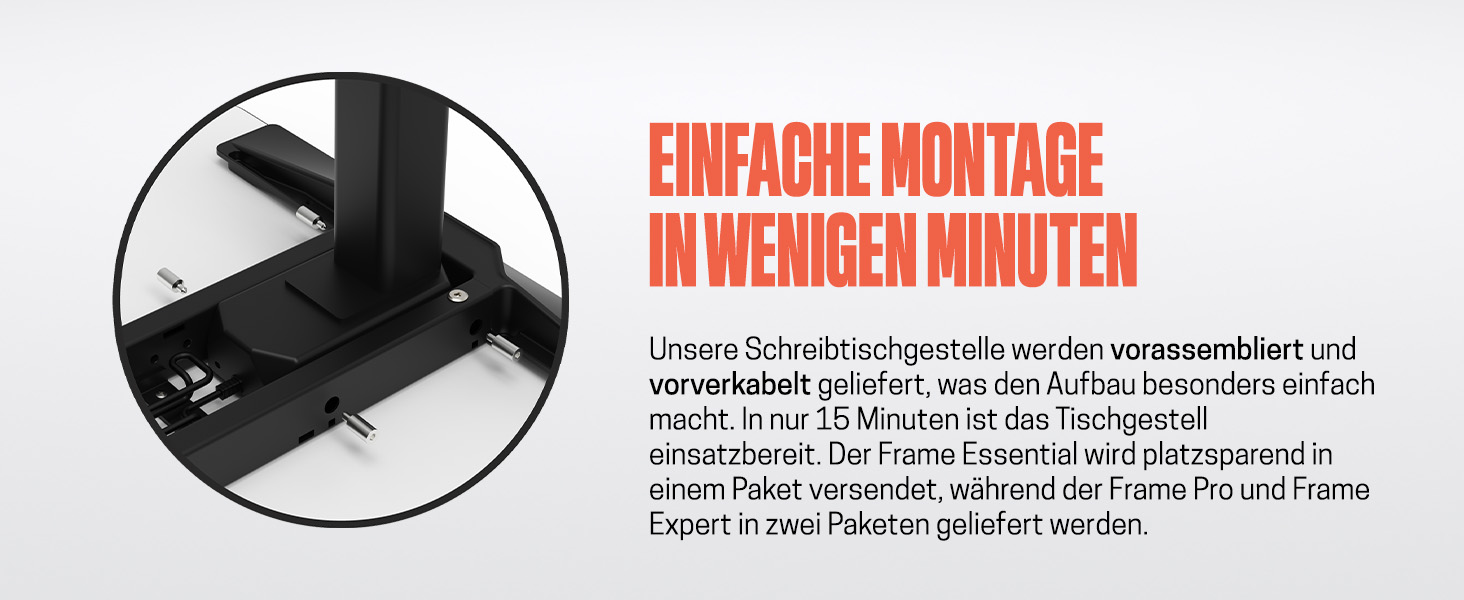 Рамка Yaasa Frame S для столу, регулювання висоти, USB-порт, 2-х рівневий телескопічний механізм, блокування клавішами (білий)