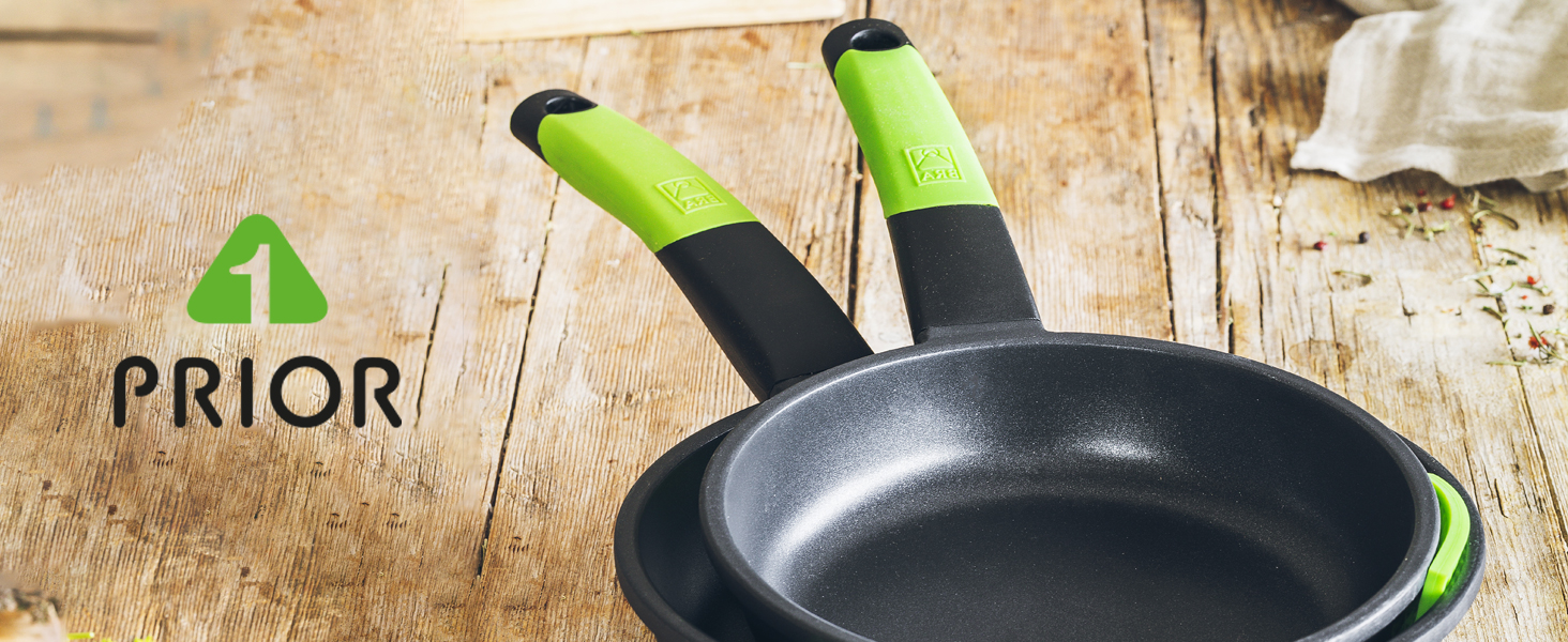 Гриль Prior Asador з алюмінієвого лиття, 28 см, індукційний, з решіткою-грилем