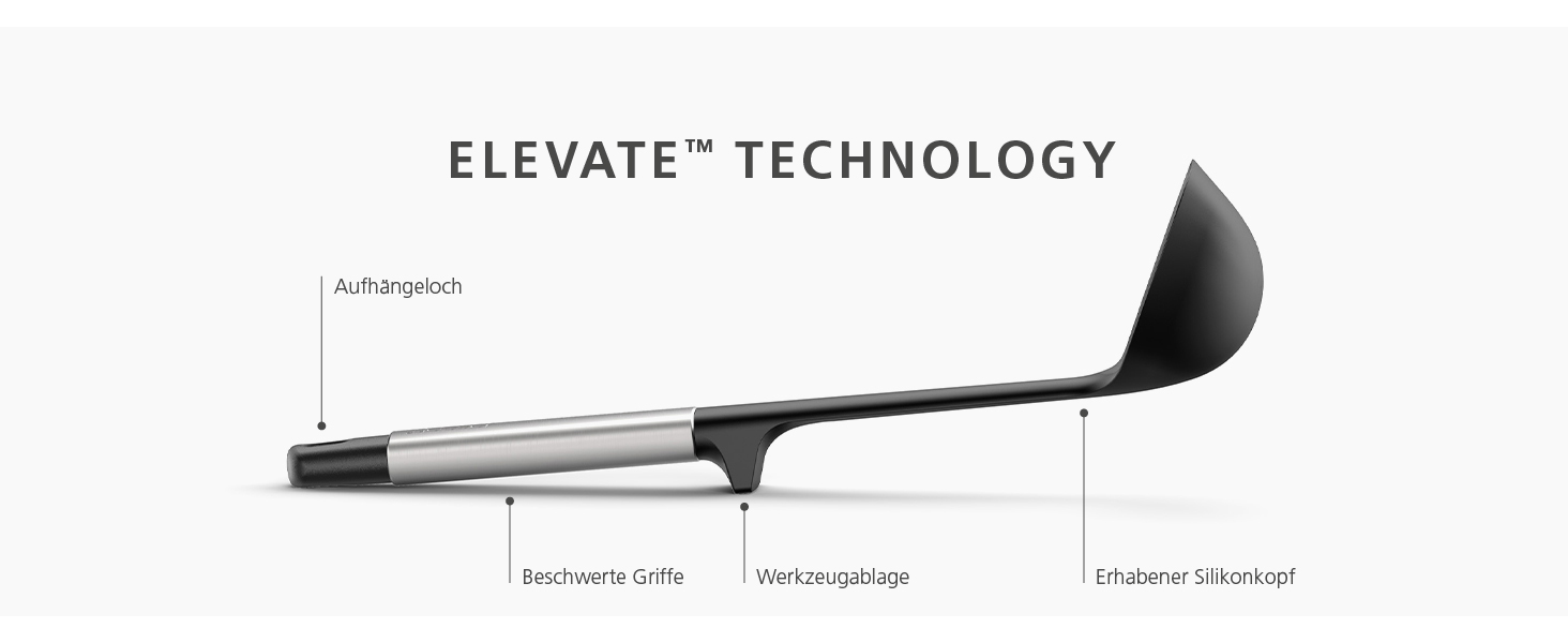 Набір кухонних аксесуарів Joseph Joseph Elevate (5 шт.) з силікону, BPA-free, стійкий до нагрівання, з антипригарним покриттям, з нержавіючої сталі