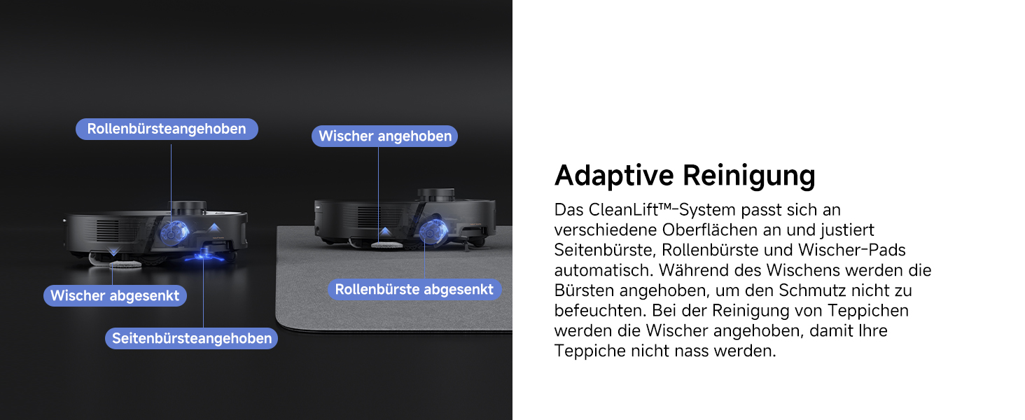 Робот-пилосос Mova Z50 Ultra з функцією миття підлоги, 19000 Па, 18N тиск, Lift-Mop, щітка, Tricut, DToF+RGB AI-уникнення перешкод, 75°C гаряча вода, самоочищення, авто-злив/поповнення