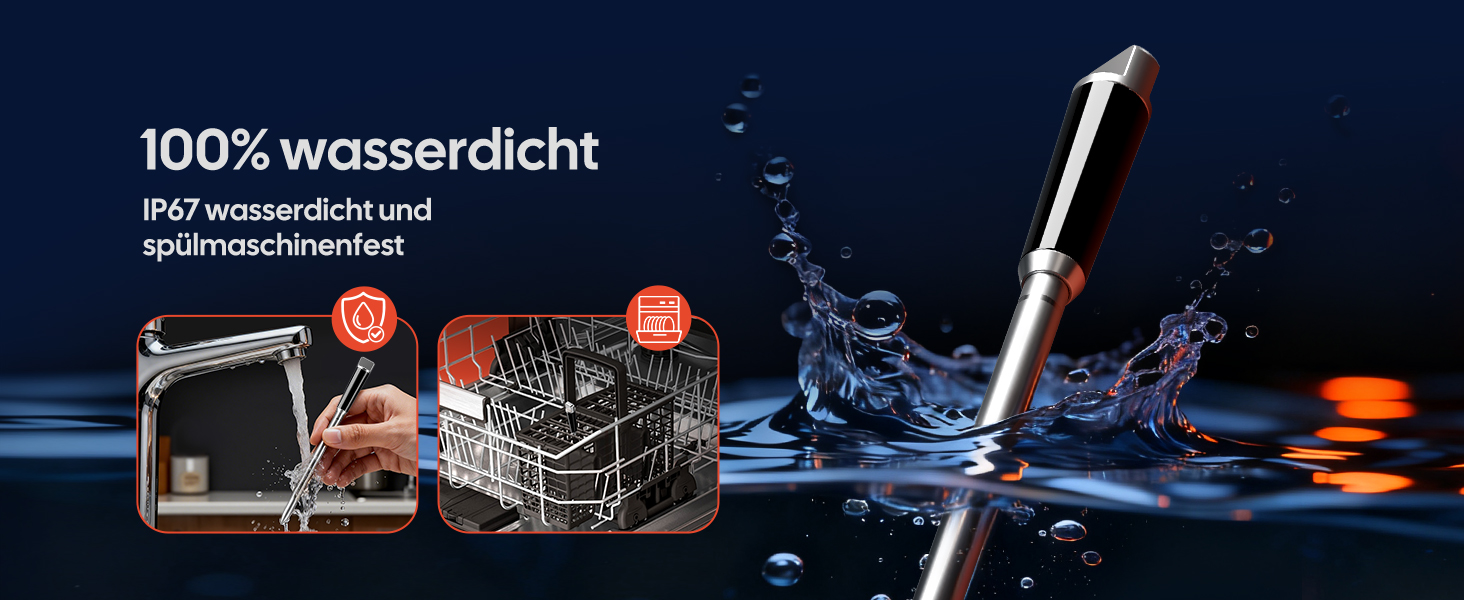 Термометр для м'яса INKBIRD INT-31-BW: бездротовий, Wi-Fi, Bluetooth, для приготування на грилі, в духовці, мангалі, фритюрниці