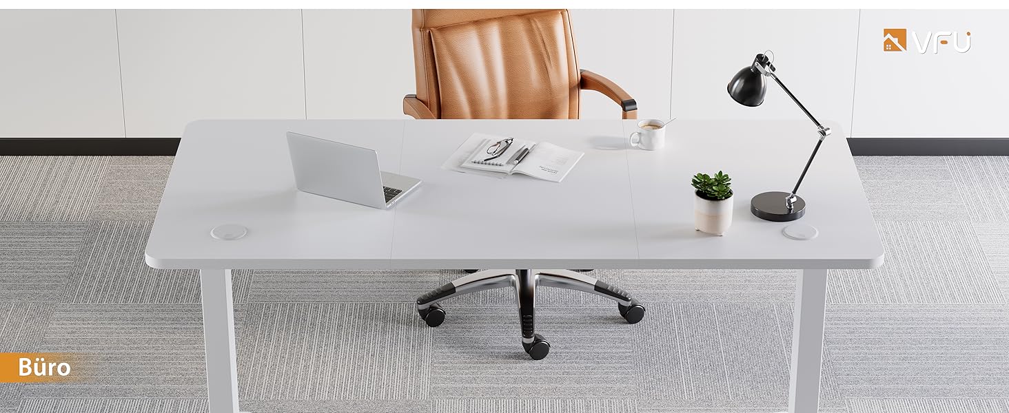 Регульований стіл за висотою з USB-C зарядкою, електричний стіл з пам'яттю, стіл для стоячи/сидячи, комп'ютерний стіл для офісу, стоячий стіл, білий Pro White Pro (білий, 140 x 60 см)