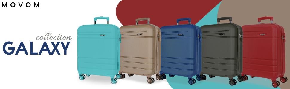 Набір валіз Movom Galaxy Azulon, 2 шт., блакитний, ABS, 55/68 см, 111 л