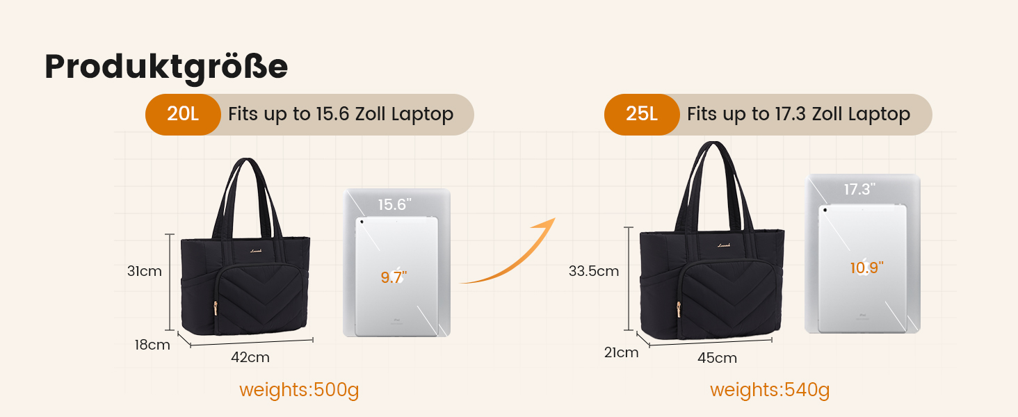 LOVEVOOK Сумка-шопер для жінок, велика, легка, торбинка-шопер, 15.6