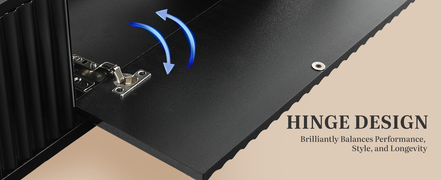 Підвісна тумба під телевізор YITAHOME 140 см з RGB підсвіткою, чорний глянцевий, настінна полиця для вітальні та спальні, великий об'єм зберігання 140x25x20 см