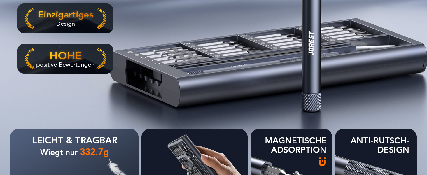 Набір викруток JOREST Mini Elektro 38-в-1 магнітний прецизійний для ремонту iPhone, ноутбуків, дронів, подарунок для чоловіків, тата