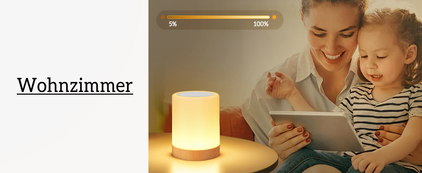 Світлодіодний приліжковий світильник Touch Dimmable Набір з 2 шт. , USB-батарея, 3 режими, синхронізація та пам'ять, нічне світло