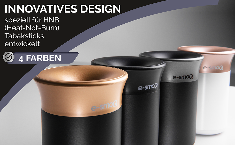 Попільничка e-smoQ з кришкою для електронних сигарет IQOS 3/3 DUO, аксесуар для авто, офісу, дому та вулиці, чорна/золота