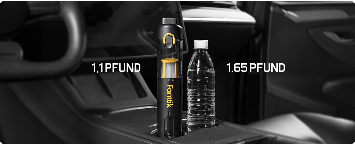 Автомобільний пилосос Fanttik Slim V10 APEX 4-в-1, портативний, 19 кПа, з дисплеєм, 2 режими, чорний