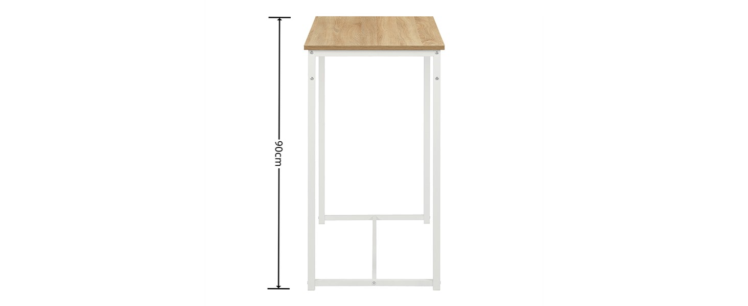 Барний стіл ZZINOKE з комплектом барних стільців, 100x50x90 см, 4 шт, індустріальний стиль, для кухні, їдальні, вітальні, 30x40x65 см