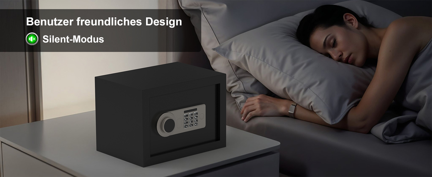 Сейф Diyife 16L з цифровим замком, сигналізацією та підсвіткою. Меблевий сейф з висувною полицею, з міцної сталі SPCC, 35x25x25 см, 2 ключі. Для дому, офісу, готелю.