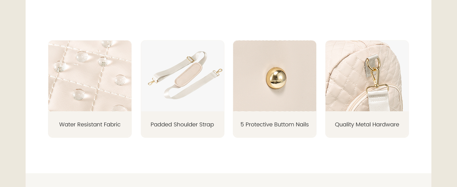 Спортивна сумка OVEVOOK для подорожей, жіноча, Weekender, для вихідних, дорожня сумка, сумка для дитини з косметичкою, відділення для взуття та мокрого одягу, водонепроникна, ручна поклажа для авіаперельотів, чорна (L, Beige 3er Set)