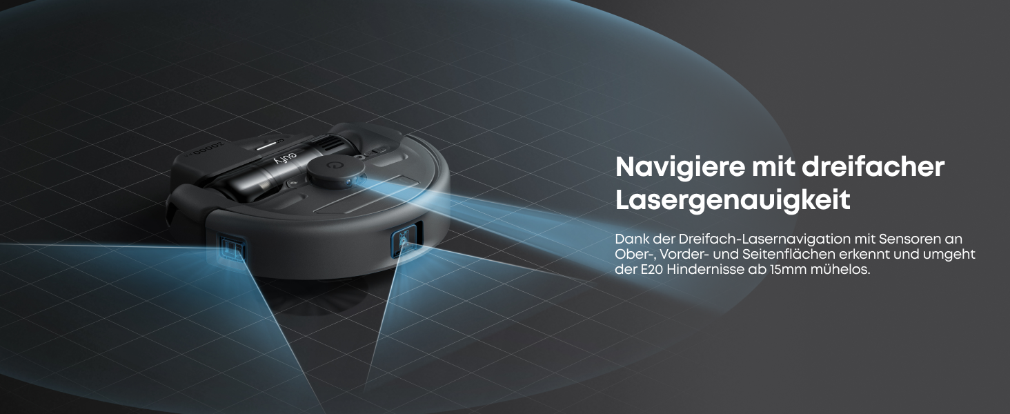 Робот-пилосос eufy HydroJet з функцією миття, 20000Pa, Turbo-сила всмоктування, щітки DuroSpiral, CornerRover для кутів, станція All-in-One, для тварин та дітей (E20)