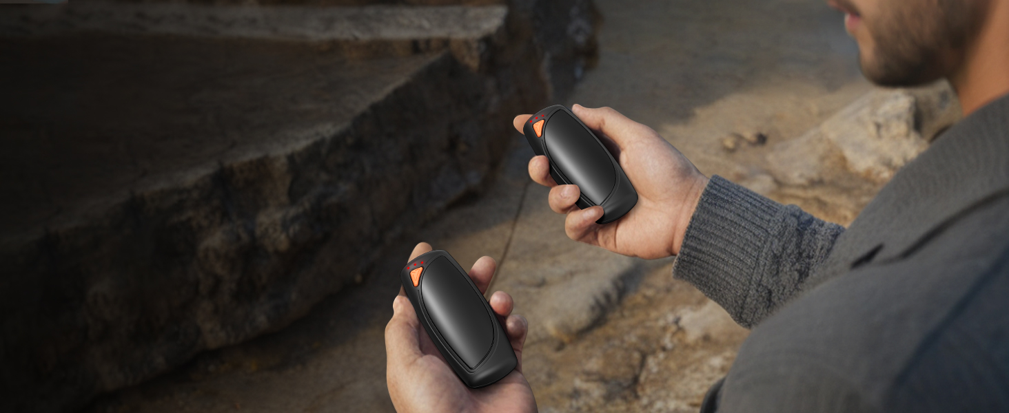 Електричні грілки для рук Lepwings 2 шт. з зарядним кейсом, 14000 mAh, багаторазові, двосторонній нагрів, 3 режими, USB-зарядка, для активного відпочинку взимку, чорний