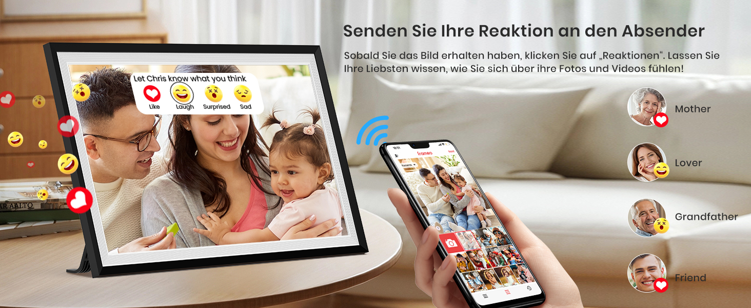 Цифровий фотоальбом FRAMEO 15.6