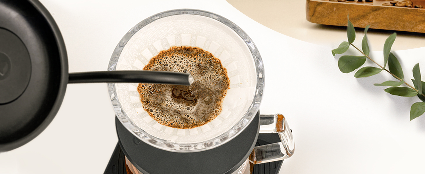 Ваги для кави TIMEMORE Basic 2 з таймером, контролем протікання та точністю 0,1г, чорного кольору