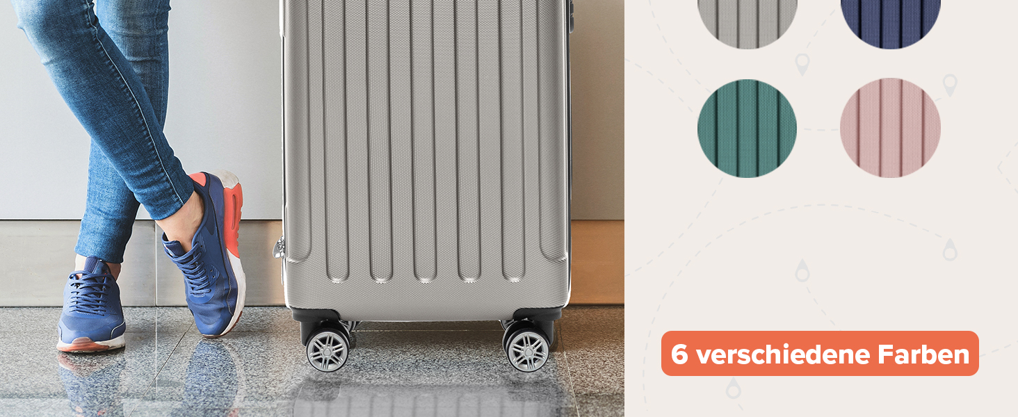 Набір валіз TRVLMORE: 2 валізи (ручна поклажа, шампань)