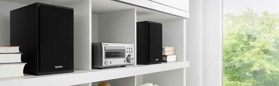 Система Denon D-M 41 Hi-Fi, 60 Вт, чорний