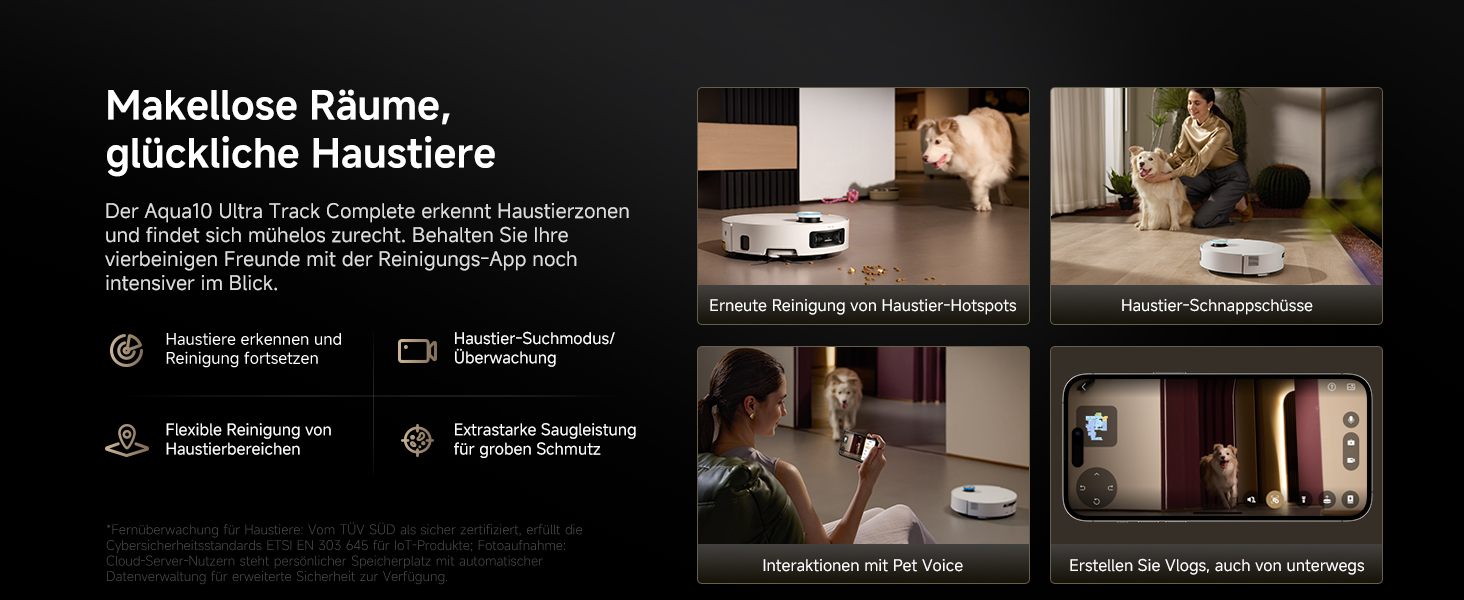 Робот-пилосос Dreame Aqua10 Ultra Track: потужність 30000Pa, безбар'єрне пересування (8 см), самоочищення, автоматичне спустошення, голосове керування