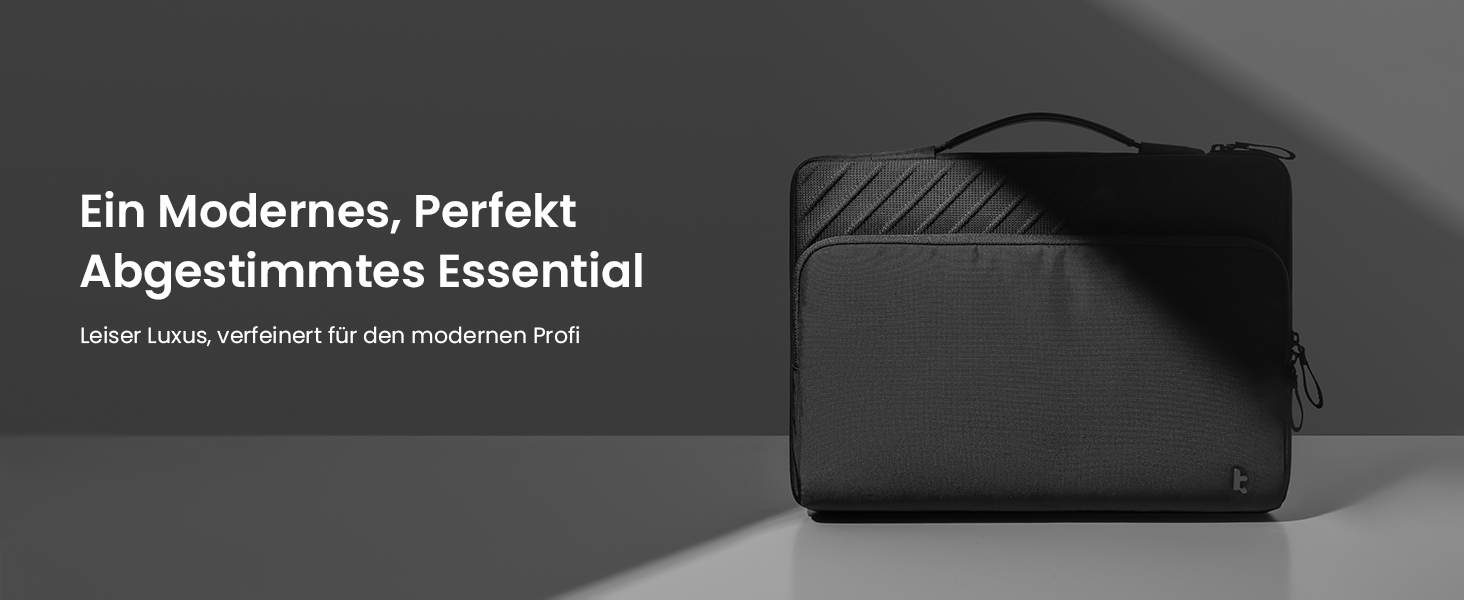 Сумка для ноутбука tomtoc 360° Business для MacBook Air M5 та MacBook Pro 13 дюймів, чорна, преміум-якість